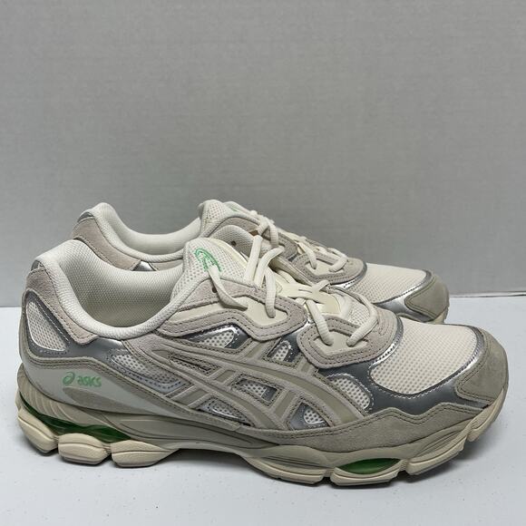 Asics Gel NYC Peppermint Menthol Pack 1203A383 112 Size 12 Cream Mesh Runner Y2K